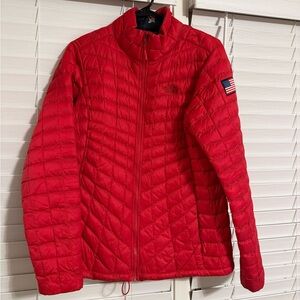 The north face thermoball jacket USA patriotic